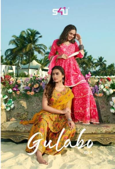 Gulabo Vol 4 BY S4U Designer Sharara Suit Collection